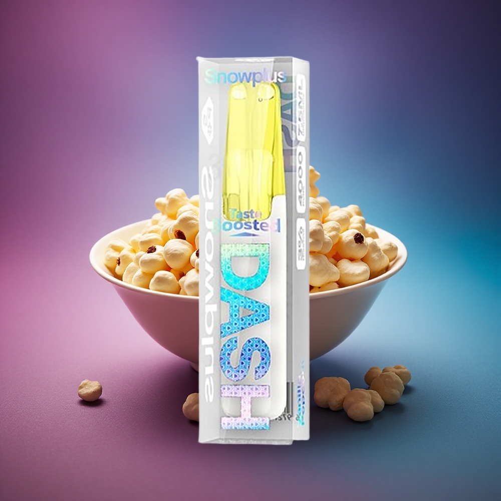 Snowplus Dash 4000 Puffs Palomitas de Vainilla Cerámica 530mAh 5% Nicotina