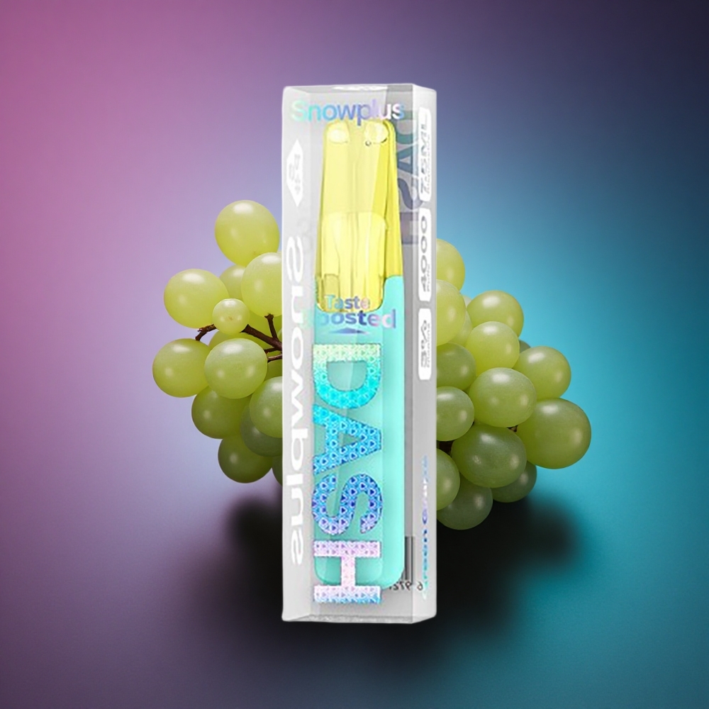 Snowplus Dash 4000 Puffs Uva Verde Cerámica 530mAh 5% Nicotina