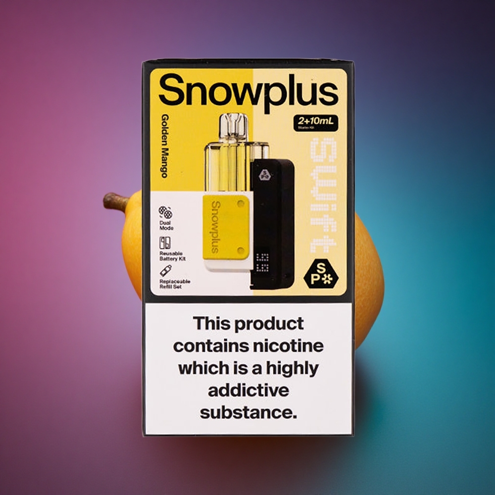 Snowplus Swift 5000 Puffs Mango Dorado Dual Mesh 2% Nicotina 1000 mAh
