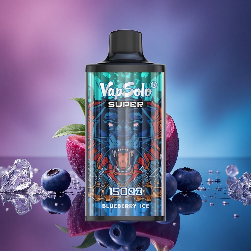 Vapsolo Super 15000 Puffs Helado de Arándano 40ml 850mAh