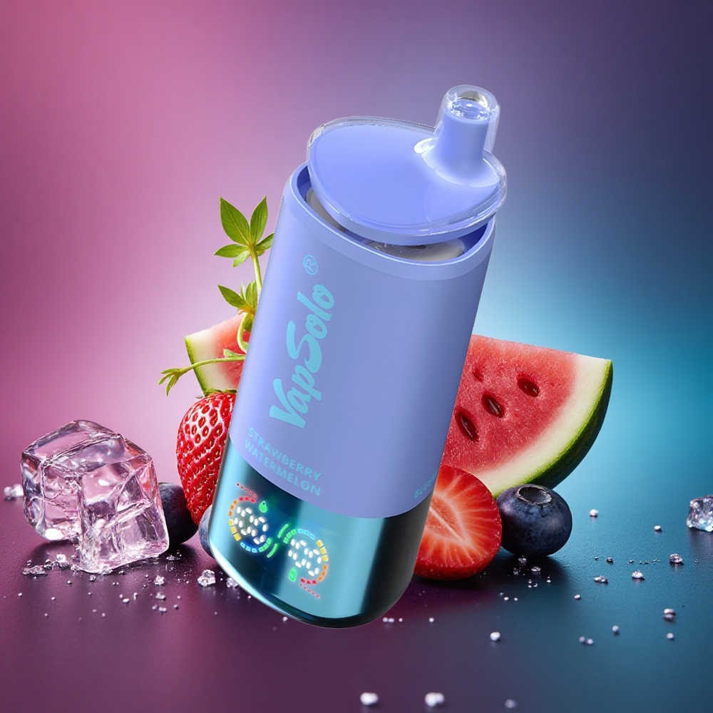 Vapsolo Triple 30000 Puffs Fresa Sandía & Arándano Hielo con 40ml de Líquido y Nicotina 20mg/ml