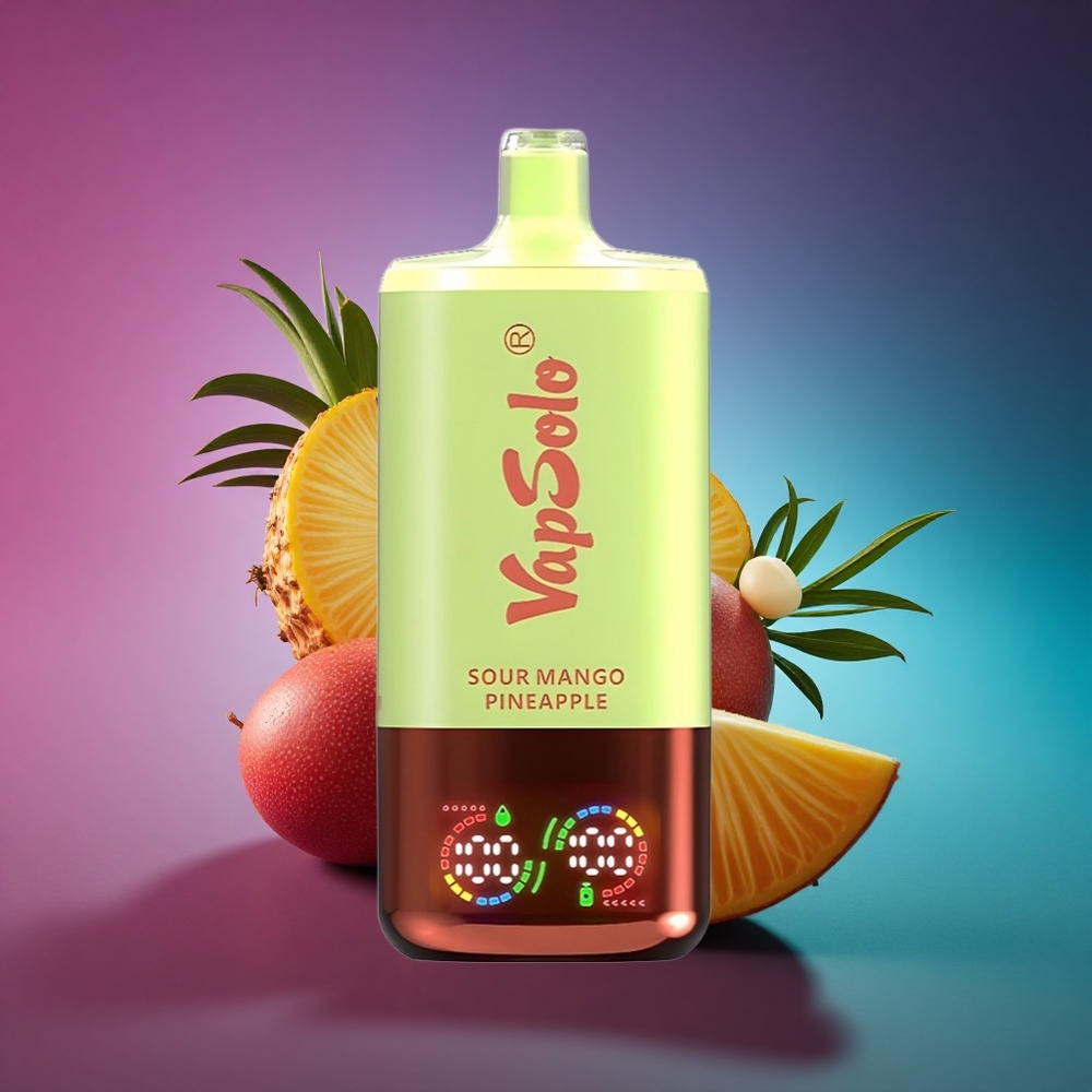 Vapsolo Triple 30000 Puffs Mango Piña Ácido con 40ml de Líquido y Nicotina 20mg/ml