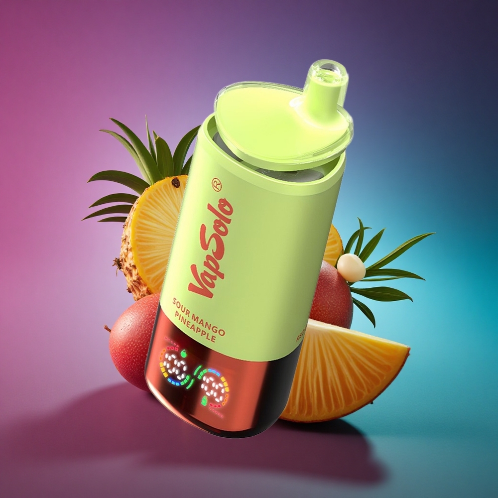 Vapsolo Triple 30000 Puffs Mango Piña Ácido con 40ml de Líquido y Nicotina 20mg/ml