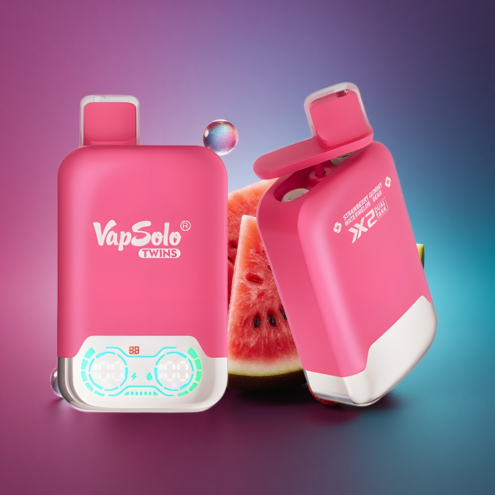 Vapsolo Twins 20000 Puffs Fresa Sandía & Oso de Gominola con 40 ml y Nicotina 20mg/ml