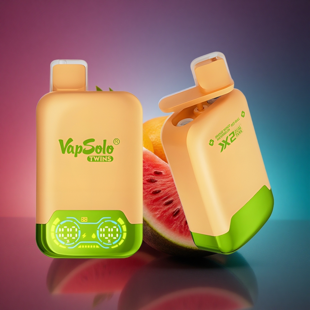 Vapsolo Twins 20000 Puffs Naranja Mango Sandía & Red Bull con 40 ml de líquido y 20mg/ml de nicotina