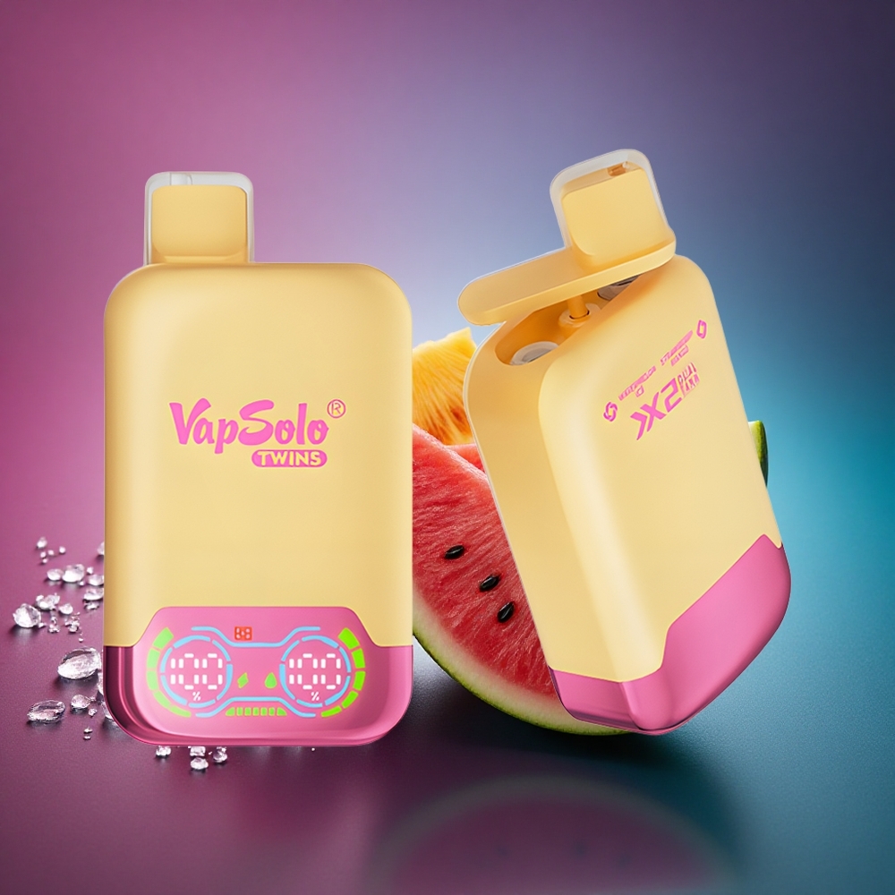 Vapsolo Twins 20000 Puffs Sandía Helada & Fresa Mango 40ml Nicotina