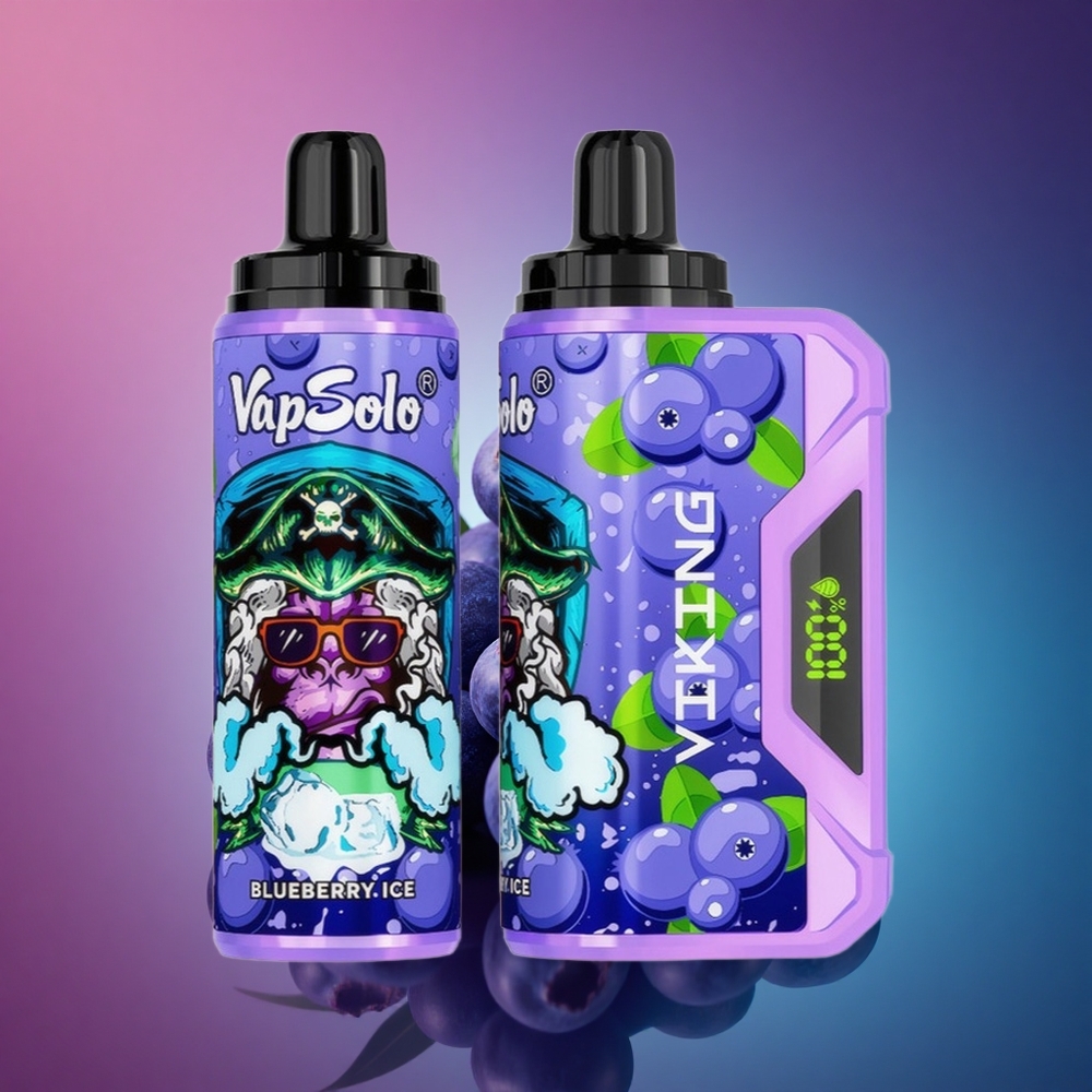 VapSolo VIKING 12000 Puffs Arándano Tipo-C 22ml Nicotina