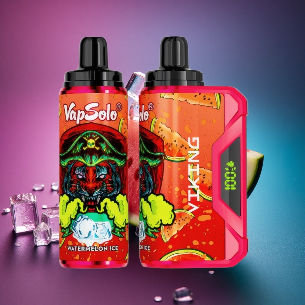 VapSolo VIKING 12000 Puffs Sandía Hielo 22ml Nicotina