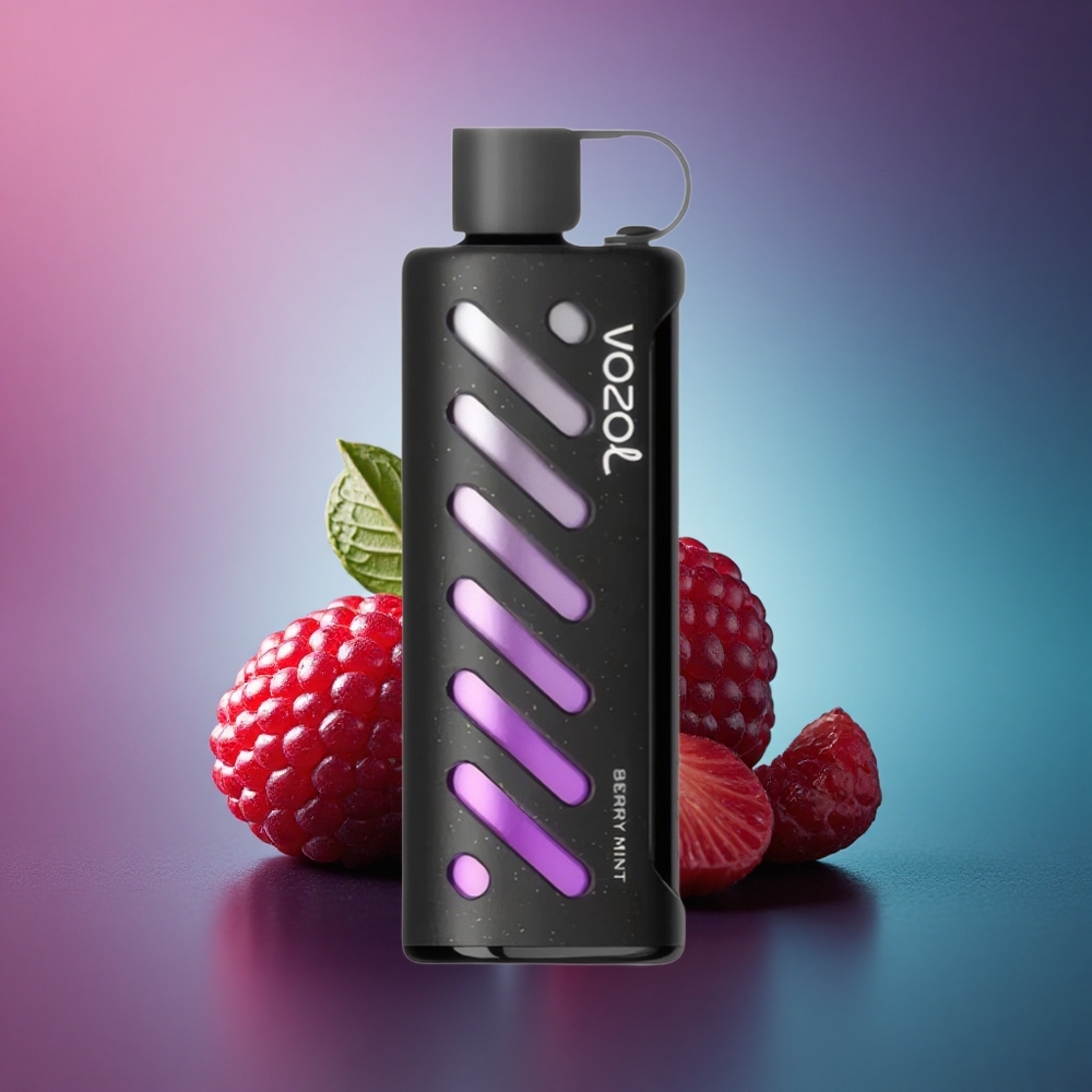 VOZOL Gear Shisha 25000 Puffs Menta Baya con Dual Mesh y 5mg de Nicotina