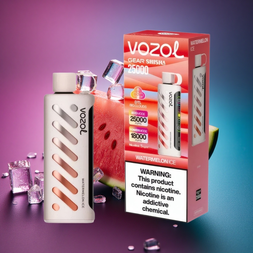 VOZOL Gear Shisha 25000 Puffs Sandía Hielo con 5mg/ml de Nicotina y 1000mAh