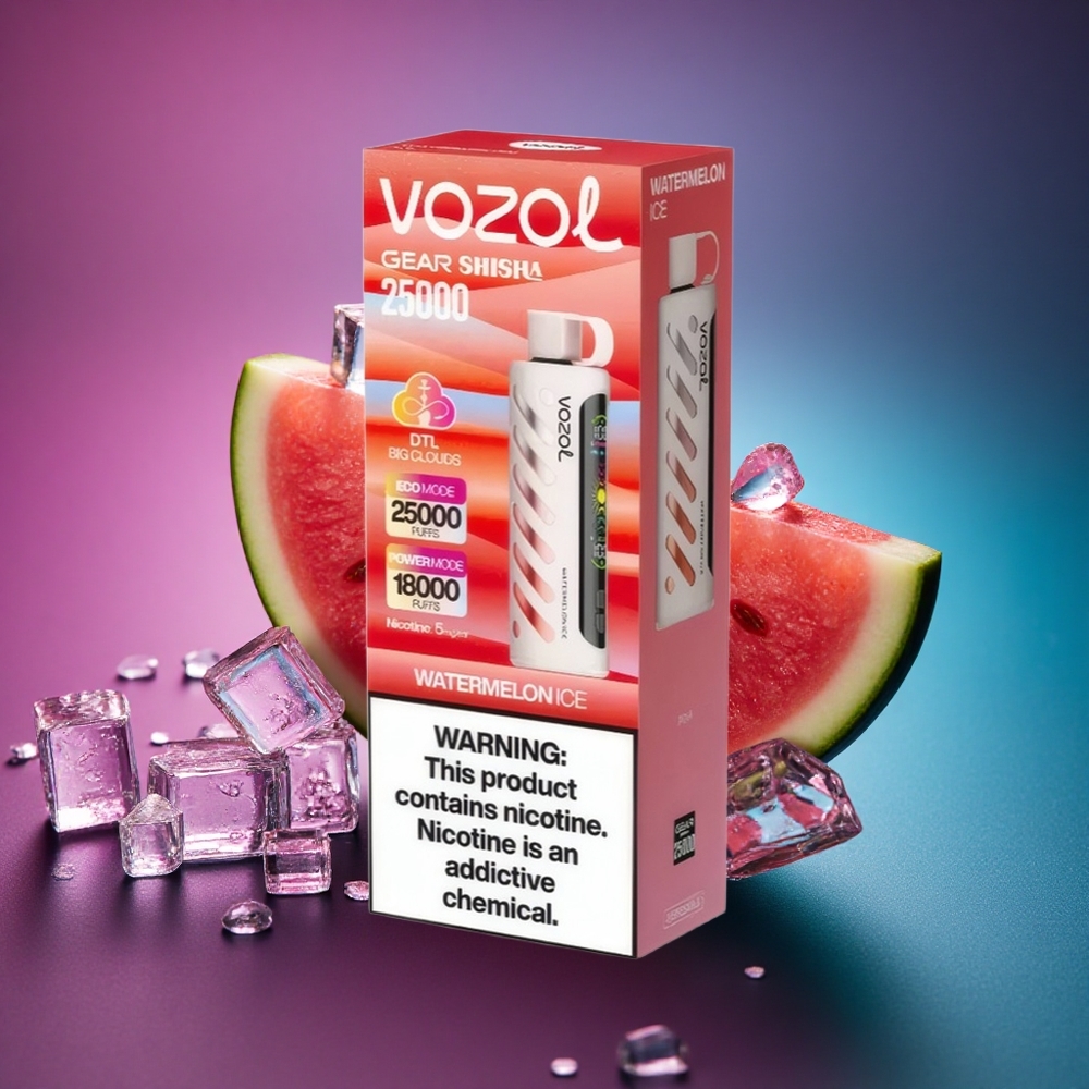 VOZOL Gear Shisha 25000 Puffs Sandía Hielo con 5mg/ml de Nicotina y 1000mAh
