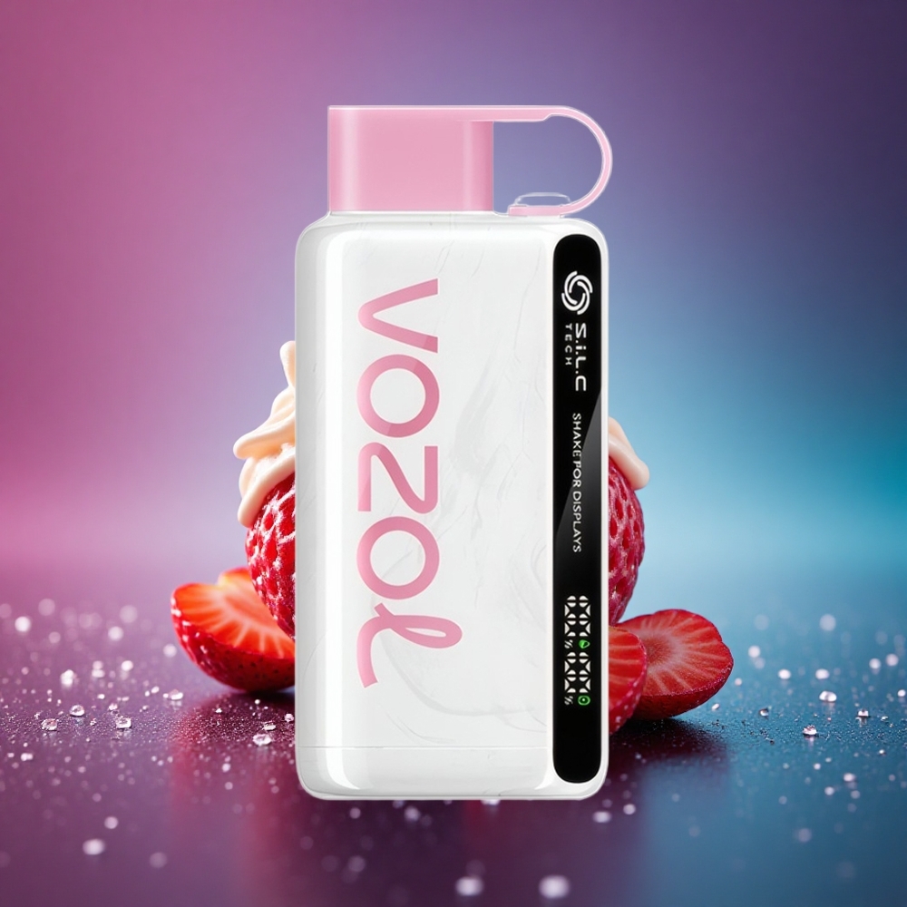 VOZOL STAR 9000/12000 Puffs Helado de Fresa con Carga Rápida 30% y 650mAh VOZOL STAR 9000/12000 Puffs Helado de Fresa con Carga Rápida 30% y 650mAh