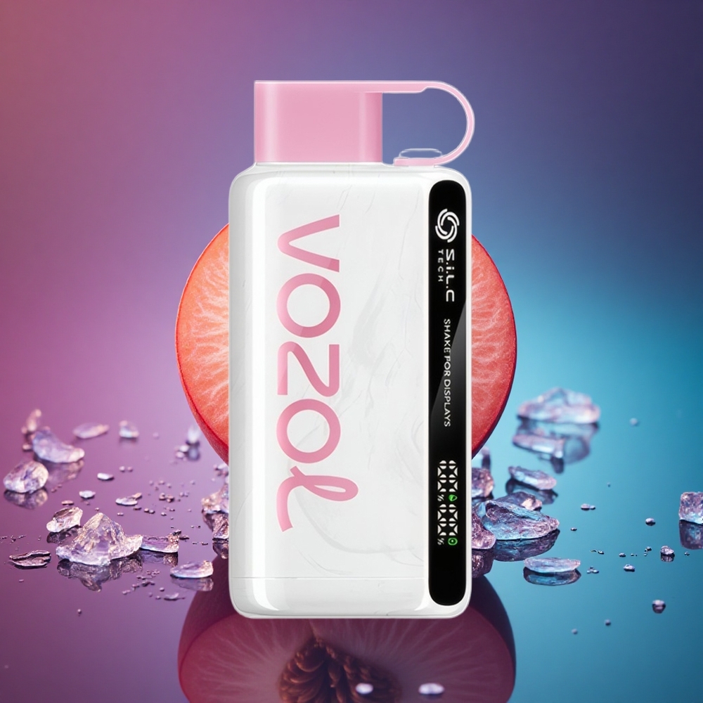 VOZOL STAR 9000/12000 Puffs Melocotón Hielo con 650mAh y protección de boquilla