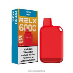 RELX Crush Pocket 6000 5% alto nic | RT8J8829 ‎RELX Argentina menta fresca