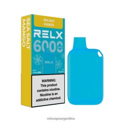 RELX Crush Pocket 6000 helado | RT8J8813 Vaporizador ‎RELX Precio mango con sal marina