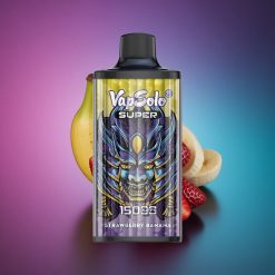 Vapsolo Super 15000 Puffs Fresa Plátano 40ml 850mAh Tipo-C