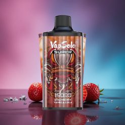 Vapsolo Super 15000 Puffs Fresa Vainilla Cola 850mAh 40ml Nicotina